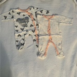 Chick Pea Baby Girl Pajamas - Size 0-3m